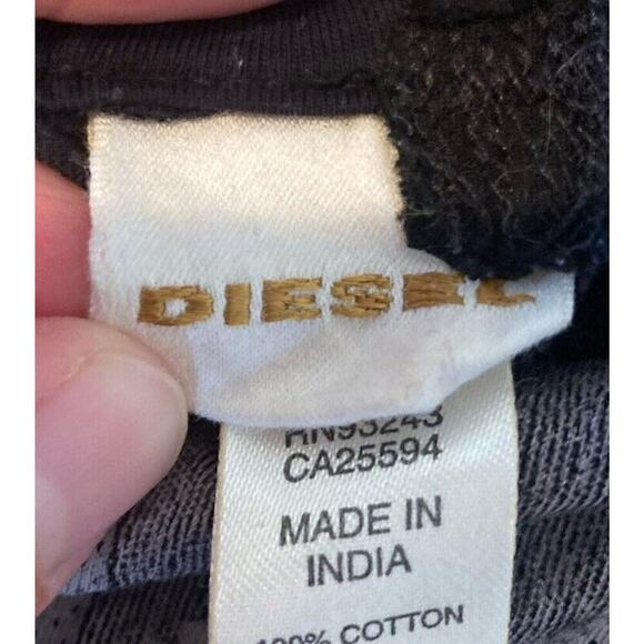 Diesel Printed Short Sleeve Top Size XS Women’s Black - Picture 3 of 9